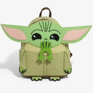 Loungefly Disney Star Wars The Mandalorian The Child Frog Figural Mini Backpack‎